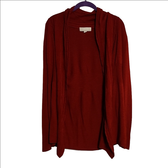 Carolyn Taylor Sweaters - Carolyn Taylor Dark Red Cardigan Sweater Medium
